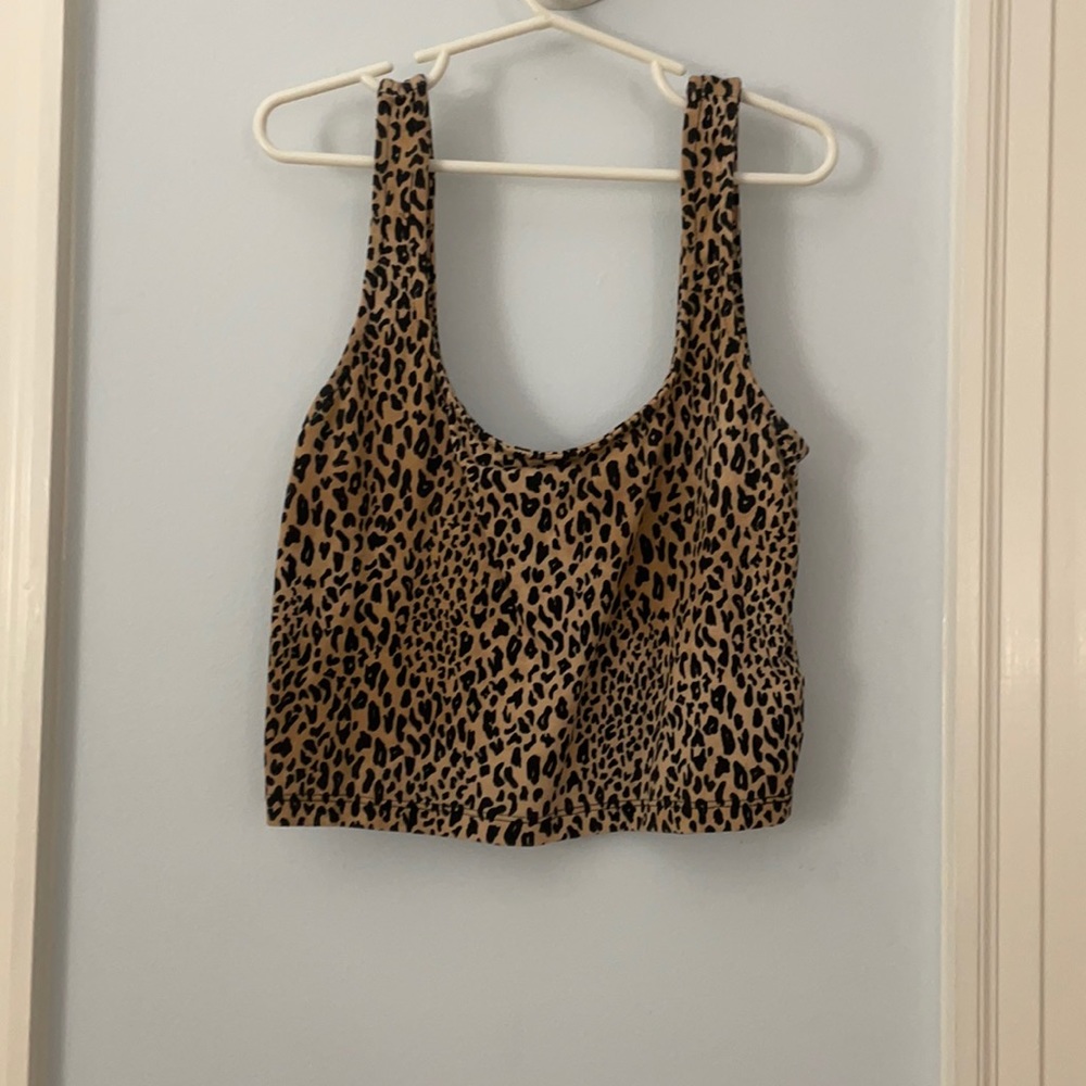 Forever 21 leopard crop top